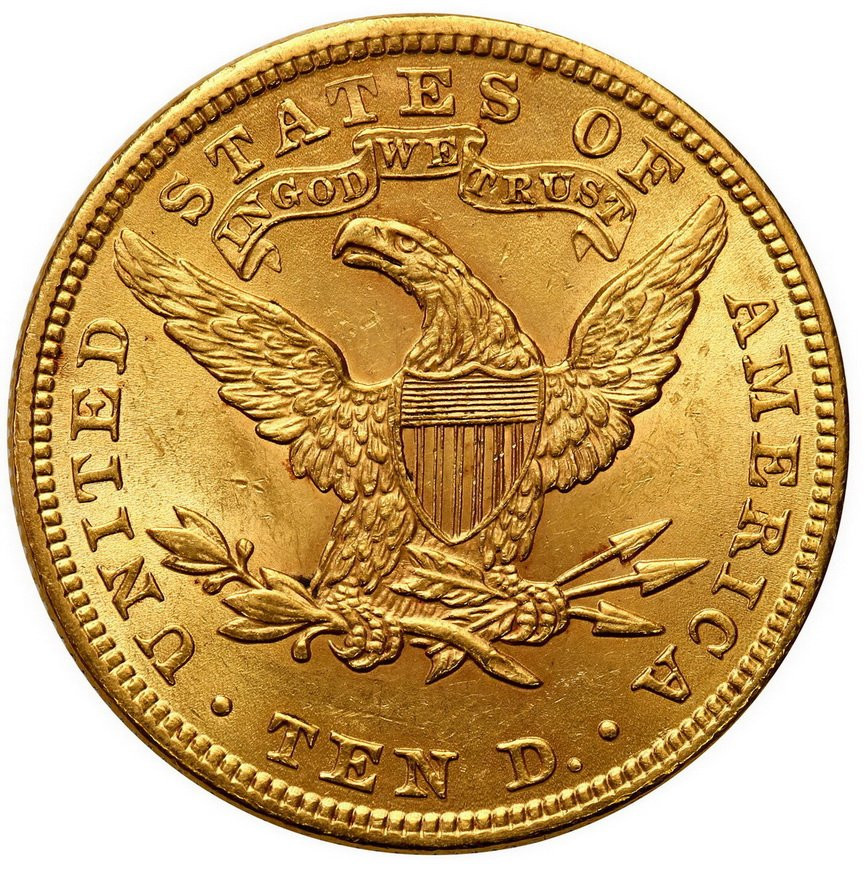 USA. Złote 10 dolarów Liberty 1901 Filadelfia - PIĘKNE